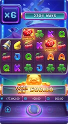 Lucky Piggy · Pemeriksaan saldo, nilai taruhan, dan tombol kontrol putaran